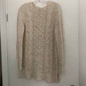 Long speckled Ann Taylor sweater